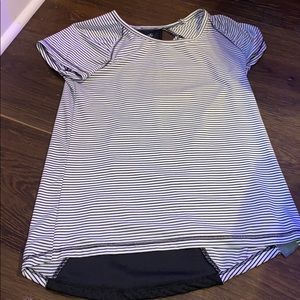 Girls athletic striped shirt